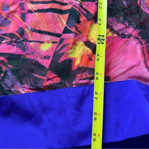 Zeugari Silk Tunic Beaded V Neck Semi Sheer Tie at Empire Waist * Runs Small * - Picture 9 of 11